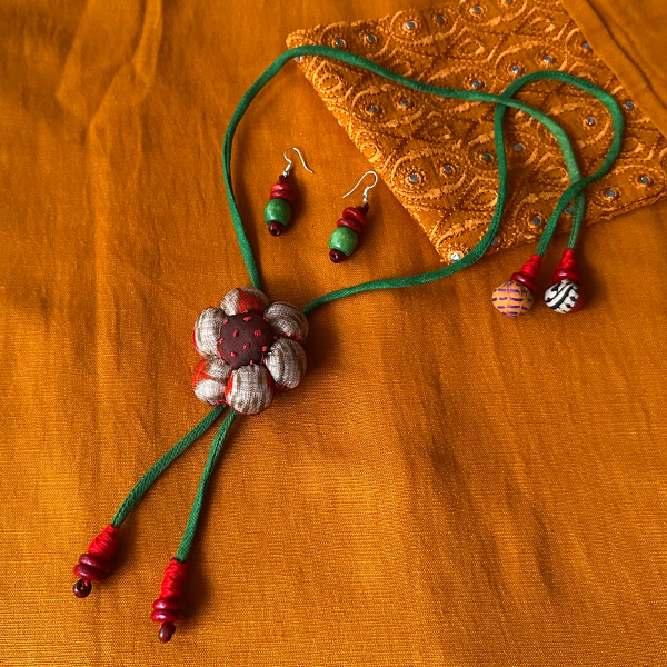 Fabric flower Choker (3 in 1)