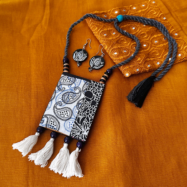 Kala Sangam with Painted earrings