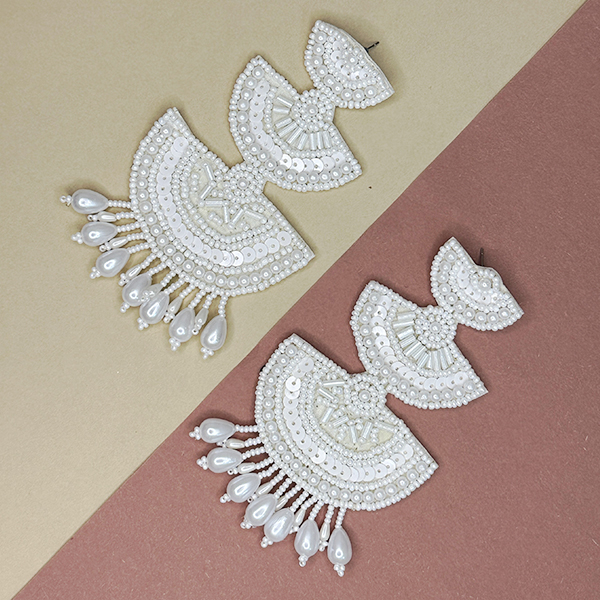 3 LAYER PEARL DROP WHITE