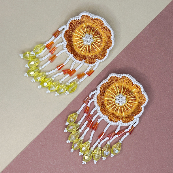 FLOWER HANGINGS – ORANGE